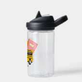 Bouteille D'eau Billet autobus scolaire retour à l'école Nom perso (Gauche)