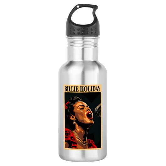 Bouteille D'eau Billie Holiday (Devant)