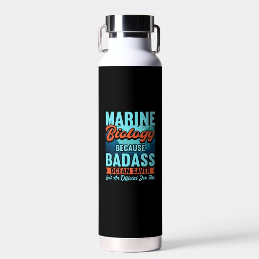 Bouteille D'eau Biologiste marin (Avant)