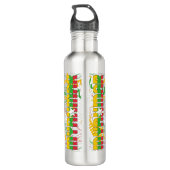 Bouteille D'eau Birmanie Drapeau magnifique patriotique (Dos)