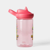 Bouteille D'eau Birthday Roar Cute Dinosaur Birthday Party Design (Arrière Complet)