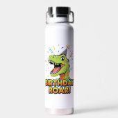 Bouteille D'eau Birthday Roar Cute Dinosaur Birthday Party Design (Arrière)