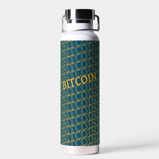 Bouteille D'eau Bitcoin élégant - Btc crypto (Arrière)