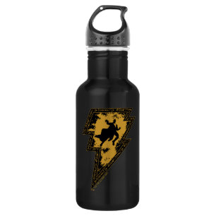 Bouteille D'eau Black Adam Distressed Lightning Bolt Graphic