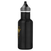 Bouteille D'eau Black Adam Grey et Gold Lightning Graphic (Droite)