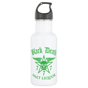 Bouteille D'eau Black Death 777- Malt Liquor