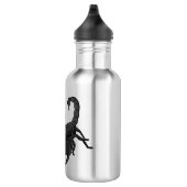 Bouteille D'eau Black hungry scorpion cartoon illustration (Droite)