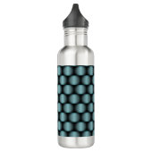 Bouteille D'eau Black Metallic Abstrait Panier Weave Élégant Chic (Gauche)