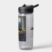 Bouteille D'eau Black Panther under the Full Moon Personalized (Gauche)