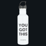 Bouteille D'eau Black Personnalisé VOUS AVEZ CETTE MOtivationnelle<br><div class="desc">Black Personnalisé VOUS AVEZ EU CETTE MOtivation</div>