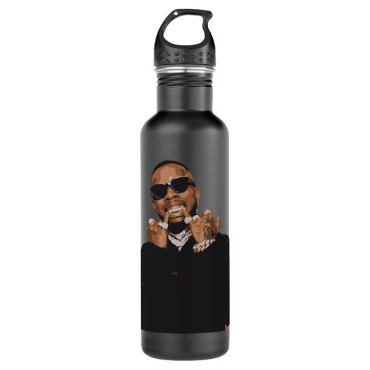 Bouteille D'eau Black Retro Tory Lanez (Devant)