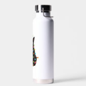 Bouteille D'eau Black Santa Cat Tangled Up (Gauche)