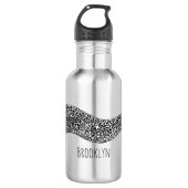 Bouteille D'eau Black spotted moray eel cartoon (Devant)