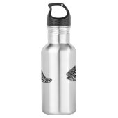 Bouteille D'eau Black spotted moray eel cartoon (Dos)