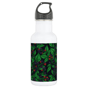 Bouteille D'eau Blackberry sur gris foncé