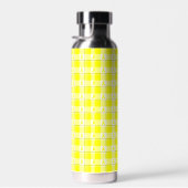 Bouteille D'eau Bladder Cancer Awareness Plaid Water Bottle (Plage)