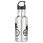 Bouteille D'eau Blaireau à vélo (Devant)