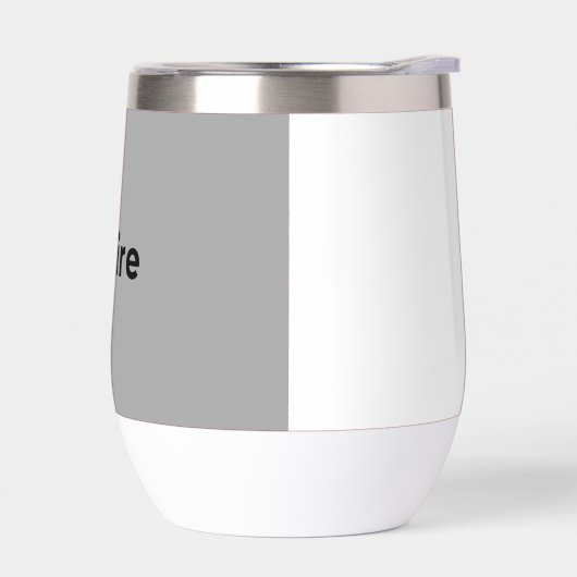 Bouteille d'eau blanche et grise (Gauche)