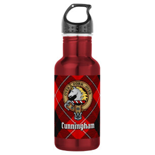 Bouteille D'eau Blason de Clan Cunningham sur tartan