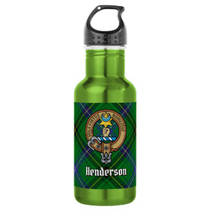 Bouteille D'eau Blason de Clan Henderson sur tartan