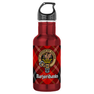 Bouteille D'eau Blason de Clan Marjoribanks sur tartan