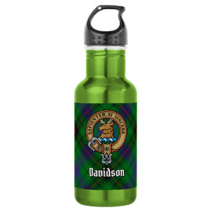 Bouteille D'eau Blason du Clan Davidson sur tartan