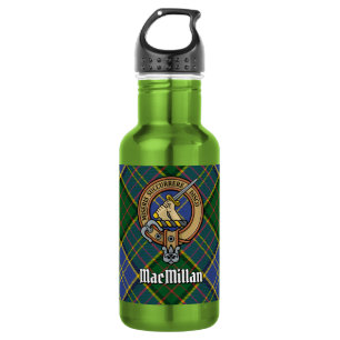 Bouteille D'eau Blason du clan MacMillan sur tartan de chasse