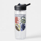 Bouteille D'eau Blason timbré vintage HOGWARTS™ (Gauche)