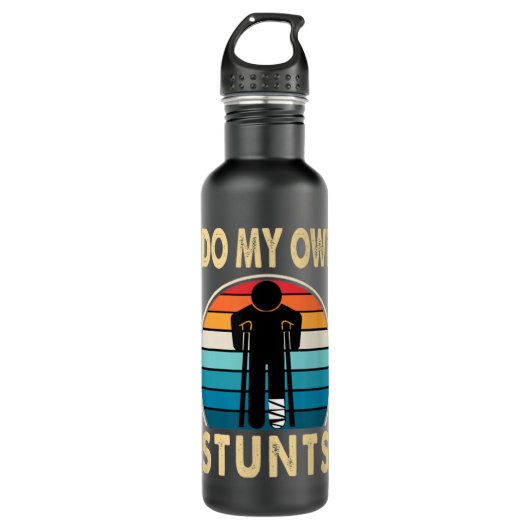 Bouteille D'eau Blessure Jambe cassée Ankle Genou Drôle Se Bien Bi (Devant)