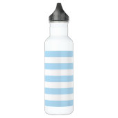 Bouteille D'eau Bleu, Blancs, Motif rayé (Gauche)