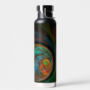 Bouteille D'eau Bleu de renaissance Art Abstrait