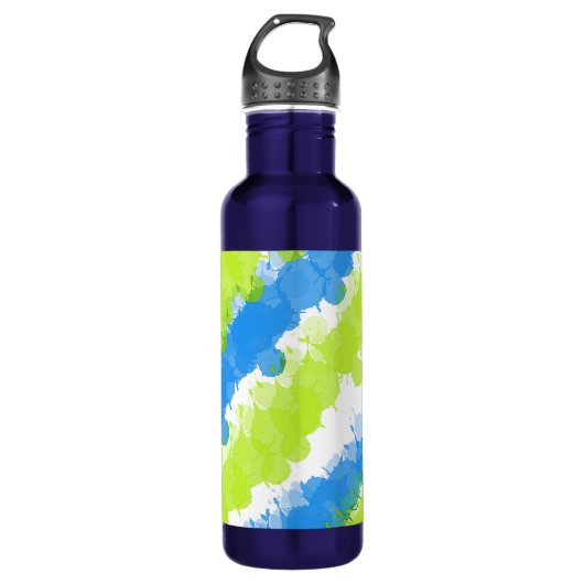 Bouteille D'eau Bleu et vert brillant (Devant)