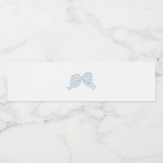 Bouteille d'eau bleu étiquette (Étiquettes simples)