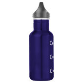 Bouteille d'eau BLEU-FONCÉ faite sur commande de (Gauche)