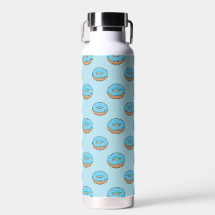 Bouteille D'eau Bleu givré avec dessin à arroser