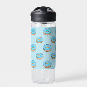 Bouteille D'eau Bleu givré avec dessin à arroser