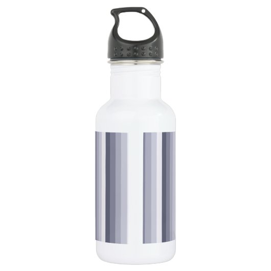 Bouteille D'eau Bleu gris rayures (Dos)