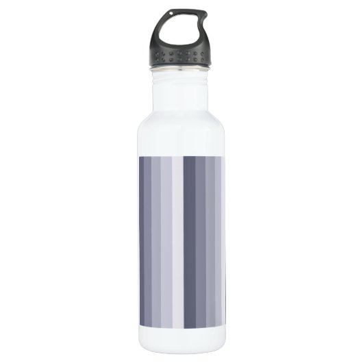 Bouteille D'eau Bleu gris rayures (Devant)
