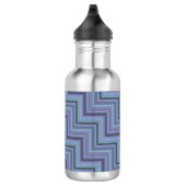Bouteille D'eau Bleu gris rayures motif (Droite)
