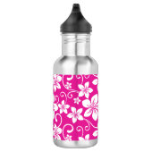 BOUTEILLE D'EAU BLEU HAWAII (ROSE CHAUDE) (Droite)