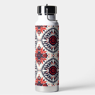 Bouteille D'eau Bleu intemporel "Cosmic Interlock" Isolé 25oz Bo