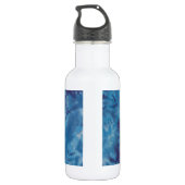 Bouteille D'eau Bleu Note Musique Tie Dye PhatDyes (Dos)