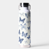 Bouteille D'eau Bleu Papillon Cadeau Pour Mère Et Ami Personnalisé (Avant)