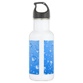 Bouteille D'eau Bleu pluie gouttes (Dos)