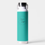 Bouteille D'eau bleu turquoise | Logo d'entreprise - Vide personna<br><div class="desc">Créez votre propre bouteille d'eau d'entreprise ! Un modèle simple et moderne en bleu clair couleur turquoise ou toute couleur, entièrement personnalisable, avec votre logo, photo ou image d'entreprise. Vous pouvez également ajouter votre nom, votre nom d'entreprise, votre adresse d'instagram promotionnel ou tout texte personnalisé. Vous pouvez choisir n'importe quelle...</div>