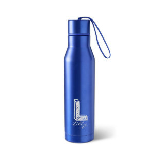 Bouteille d'eau bleue d'acier inoxydable - Kate