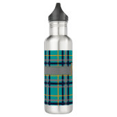 Bouteille d'eau bleue et orange (Gauche)