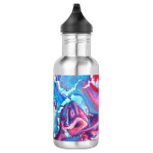 Bouteille d'eau bleue rouge de remous (Droite)