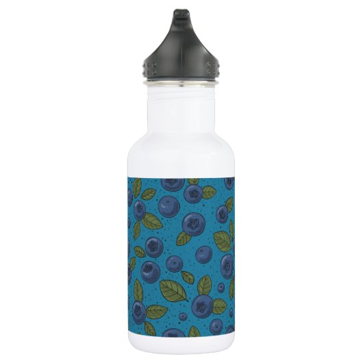 Bouteille D'eau Bleus sur bleu (Droite)