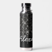 Bouteille D'eau Bling en pierre avec nom (Gauche)